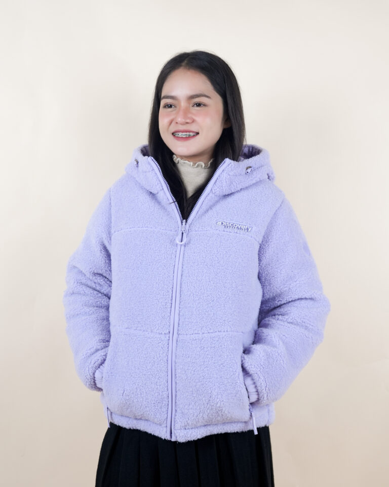 เช่าเสื้อขนห่าน Discovery Reversible Padding Purple