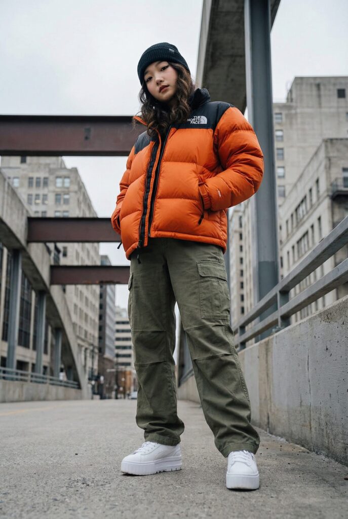 แมทช์เสื้อกันหนาวขนเป็ดลุคเท่ ๆ