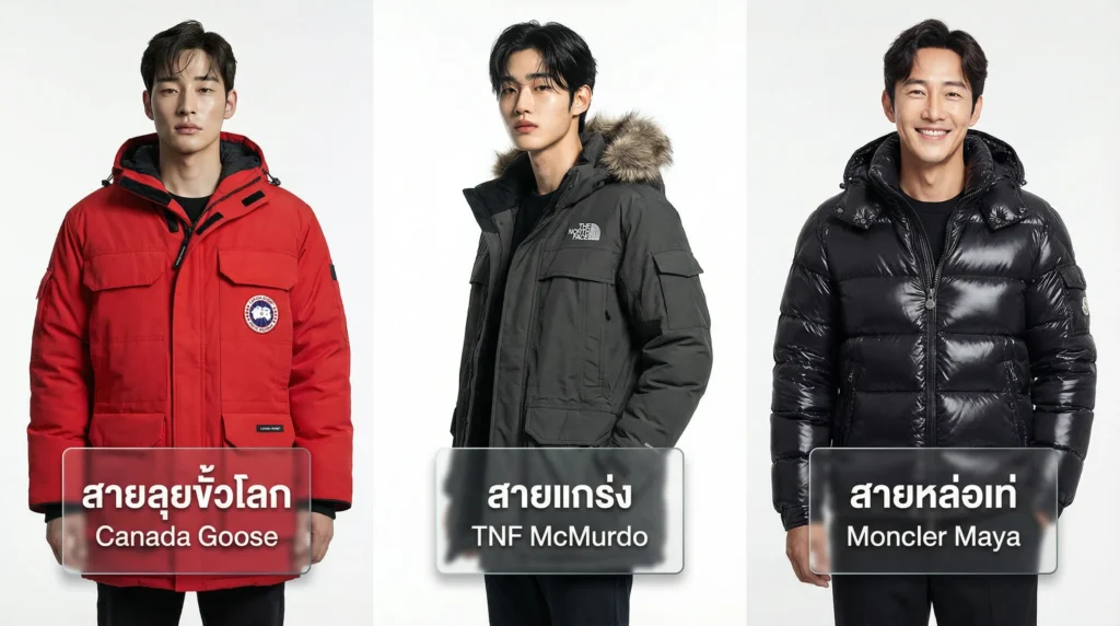 แฟชั่นเสื้อกันหนาวอุณหภูมิติดลบผู้ชาย