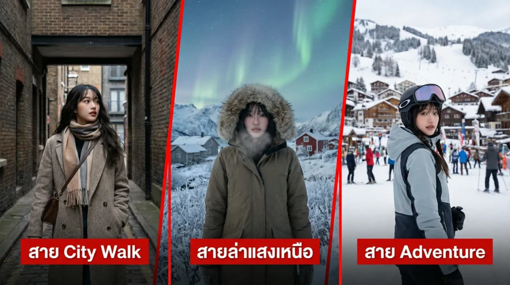 เลือกเสื้อกันหนาวให้เหมาะสมกับทริปคุณ