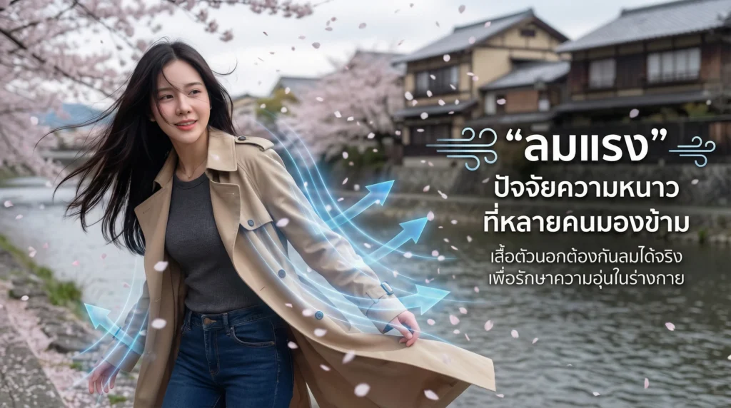 เลือกเสื้อที่กันลมได้ป้องกันความหนาว