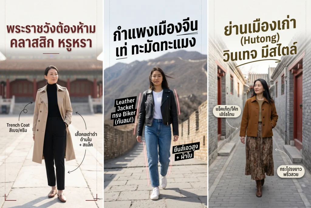 ไอเดียแมตช์เสื้อโค้ทเที่ยวเมืองมังกร