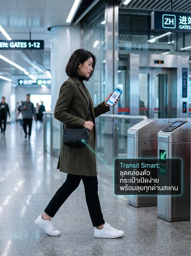 การแต่งตัวที่แนะนำสำหรับการเดินทางด้วยรถไฟใต้ดินปักกิ่ง