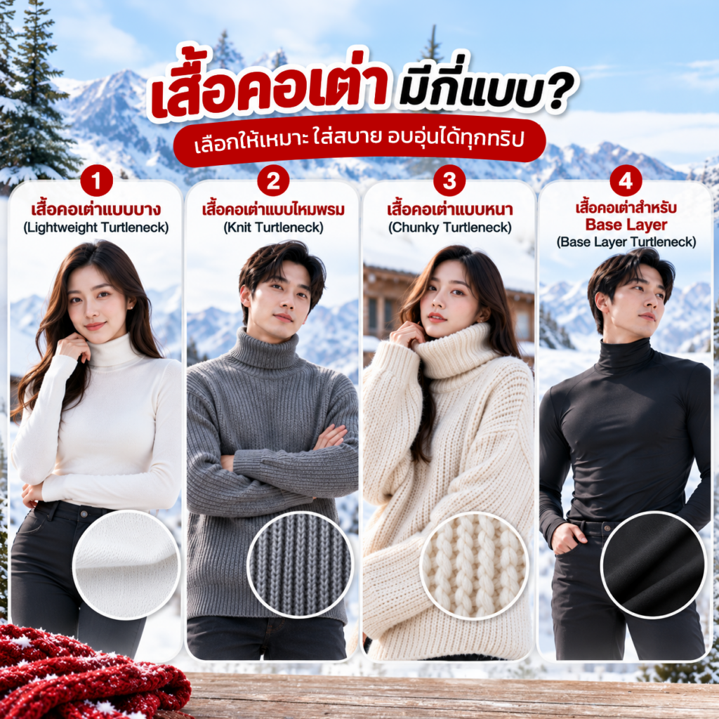รูปแบบเสื้อคอเต่า
